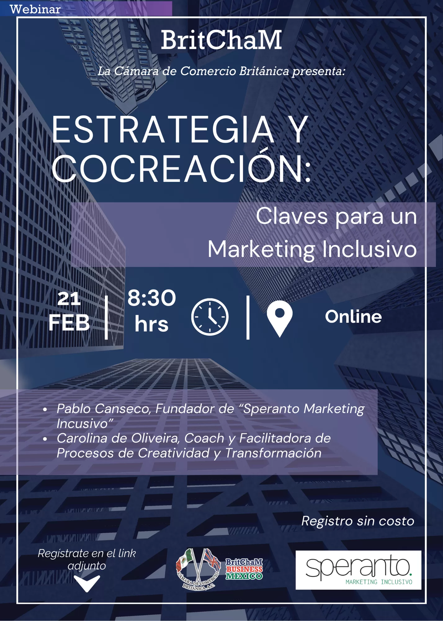 Próximo evento: Estrategia y Cocreación: Claves para un Marketing Inclusivo - BritChaM